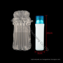 Bolsa de cojín de aire transparente para botella de agua